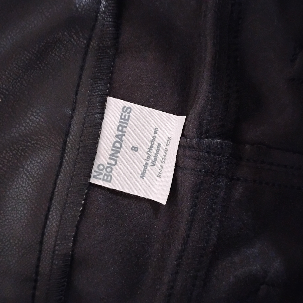 Black Faux Leather Pants - Picture 6 of 8